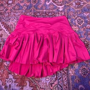 Hot pink gold hinge tennis skirt